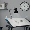 Swing Arm Lamp with LED Bulb Black