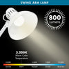 Swing Arm Lamp with LED Bulb White