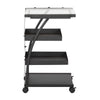 Triflex Taboret Charcoal / Clear Glass