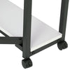 Mobile Fabric Cutting Table with Storage 30" Charcoal / White