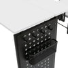 Pivot Panel Sewing Table White / Graphite