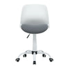 Folding Back Task Chair White / Grey