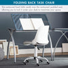 Folding Back Task Chair White / Grey