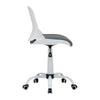 Folding Back Task Chair White / Grey