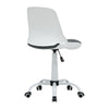 Folding Back Task Chair White / Grey