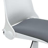 Folding Back Task Chair White / Grey