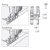 PFAFF® 1/4 inch Right Guide Foot for IDT™ System -- Product Image
