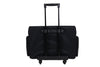 Everything Mary XL 4 Wheel Collapsible Rolling Sewing Machine Storage Case, Black
