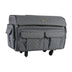 Everything Mary XXL 4 Wheel Collapsible Rolling Sewing Machine Storage Case, Heather Grey