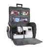 Everything Mary XXL 4 Wheel Collapsible Rolling Sewing Machine Storage Case, Heather Grey