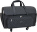 Everything Mary XXL 4 Wheel Collapsible Rolling Sewing Machine Storage Case, Black Quilted