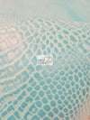 Crush Orange Crocodile Marine Vinyl Fabric / Sold By The Yard