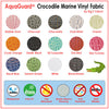 Charcoal Crocodile Marine Vinyl Fabric / Sold By The Yard