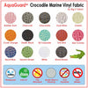 Fire Red Crocodile Marine Vinyl Fabric / Sold By The Yard