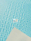 Venom Green Crocodile Marine Vinyl Fabric / Sold By The Yard
