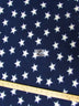 Stars Blue and White Fleece Fabric
