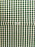 Mini Checkered Gingham Poly Cotton Printed Fabric / Hunter Green / Sold By The Yard