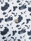Black and White Cow Print Polyester Cotton Fabric