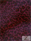 Red/Black Spot Velboa Cheetah Animal Short Pile Fabric / Sold By The Yard||color:Red/Black Cheetah