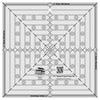 Creative Grids 9-1/2in Square It Up or Fussy Cut Square Quilt Ruler