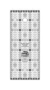 Creative Grids Itty-Bitty Eights Rectangle Ruler 3in x 7in Quilt Ruler