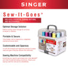 SINGER® Sew-It-Goes® 224 Piece Sewing & Craft Storage Kit with Classic Colors