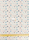 Love Dotted Turquoise Hearts Poly Cotton Fabric