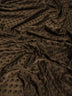 Chocolate Minky Dimple Dot Baby Soft Fabric / Sold By The Yard