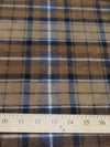 Western Tartan Plaid Fleece Printed Fabric.||color:Western