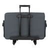 Everything Mary XXL 4 Wheel Collapsible Rolling Sewing Machine Storage Case, Grey Floral