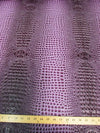 Crush Orange (New Lot) Florida Gator 3D Embossed Vinyl Fabric / Sold By The Yard