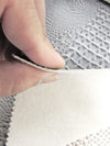 Pure White Hydra Gator 3D Embossed Vinyl Fabric / Sold By The Yard