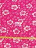 Flower Hawaiian Fuchsia Fleece Fabric