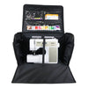 Everything Mary XXL 4 Wheel Collapsible Rolling Sewing Machine Storage Case, Black Quilted