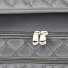 Everything Mary XXL 4 Wheel Collapsible Rolling Sewing Machine Storage Case, Black Quilted