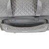 Everything Mary XXL 4 Wheel Collapsible Rolling Sewing Machine Storage Case, Black Quilted