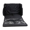 Everything Mary XL 4 Wheel Collapsible Rolling Sewing Machine Storage Case, Black Quilted