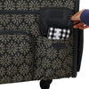 Everything Mary Flat Top XL 4 Wheel Collapsible Rolling Sewing Machine Storage Case, Tan Floral