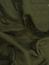 12 oz Cotton Canvas DOUBLE SIDED BATTING w peach skin fabric - ARMY GREEN/Black