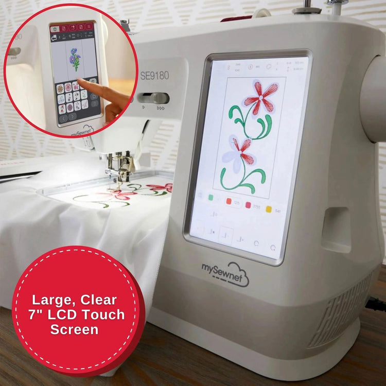 SINGER® SE9180 Sewing & Embroidery Machine & Extension Table Bundle -- Product Image