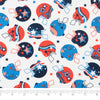 SINGER® Fabric, 100% Cotton, Patriotic Football Helmets, Cut by the Yard