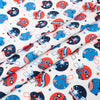 SINGER® Fabric, 100% Cotton, Patriotic Football Helmets, Cut by the Yard