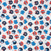 SINGER® Fabric, 100% Cotton, Patriotic Football Helmets, Cut by the Yard