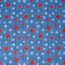 SINGER® Fabric, 100% Cotton, Red & Blue Stars On Texture, Cut by the Yard