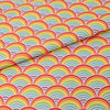 SINGER® Fabric, 100% Cotton, Rainbow Geo Scallops, Cut by the Yard