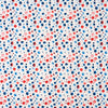 SINGER® Fabric, 100% Cotton, Red Wht Blue Watercolor Dots, Cut by the Yard