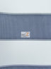 2 Tone Stripe Deck Canvas Outdoor Waterproof Fabric Fabric / Navy/White / Sold By The Yard Closeout!!!