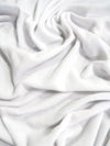 Solid Fleece Fabric / White||color:White