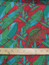 Island Breeze Red Polyester Cotton Fabric