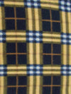 Tartan Plaid Polar Fleece Fabric / Navy/Sunshine / Sold By The Yard||color:Navy/Sunshine